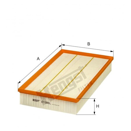 Hengst Air Filter, E1306L E1306L